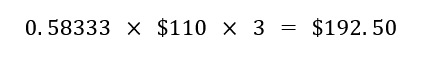 Application of gold weight formula